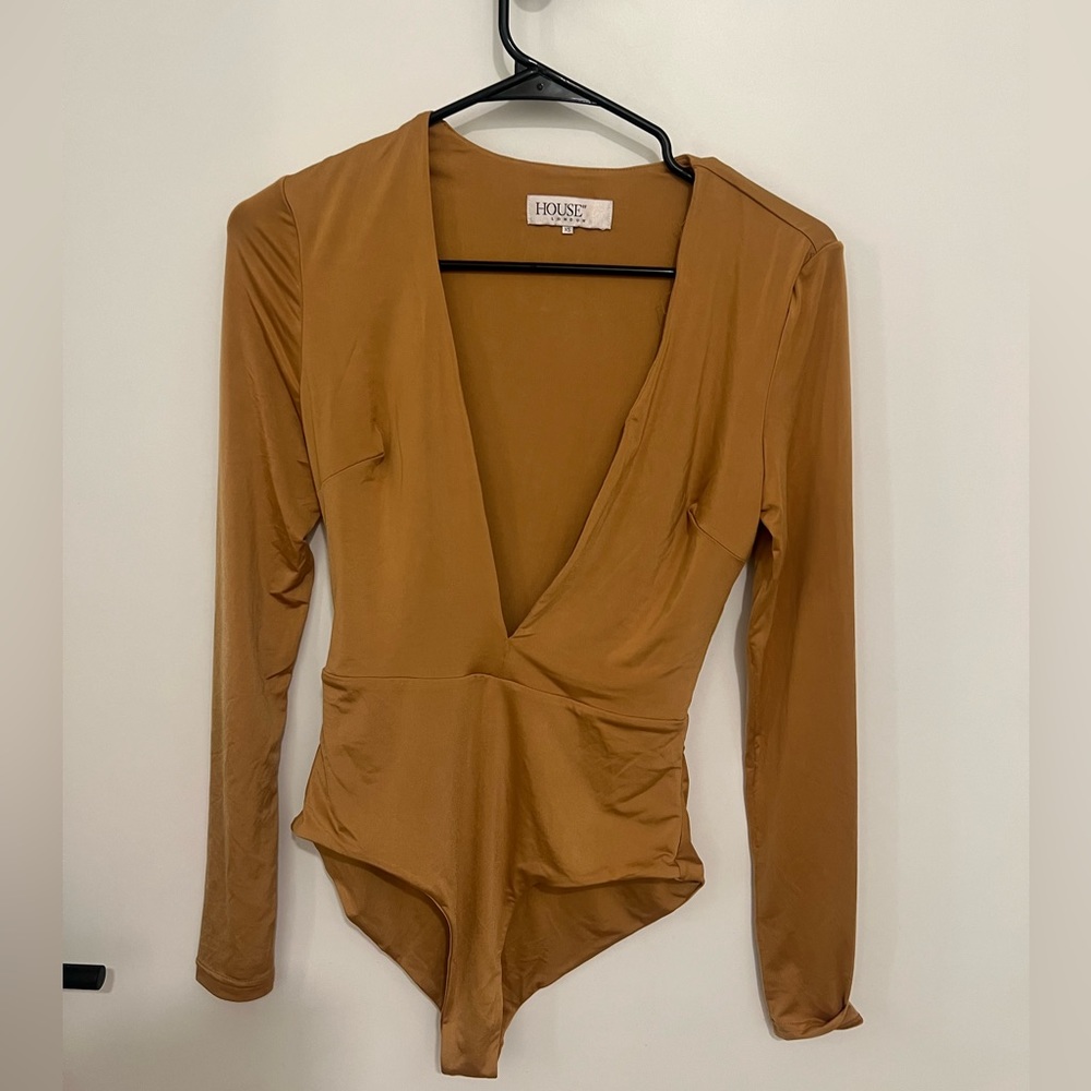 House of cb yellow bodysuit